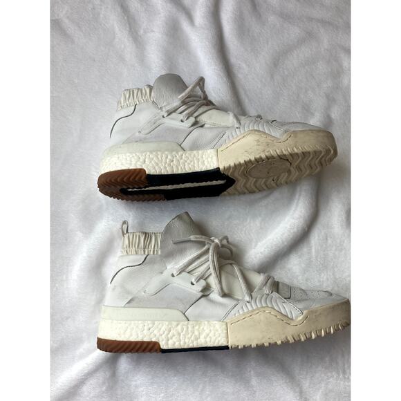 Adidas x Alexander Wang Triple White Bball Sneakers Size 11 Mens - Picture 6 of 9